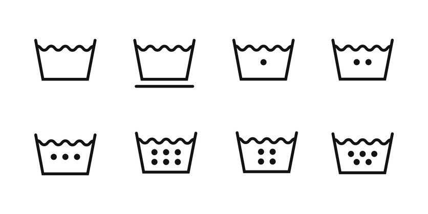 Special laundry symbols